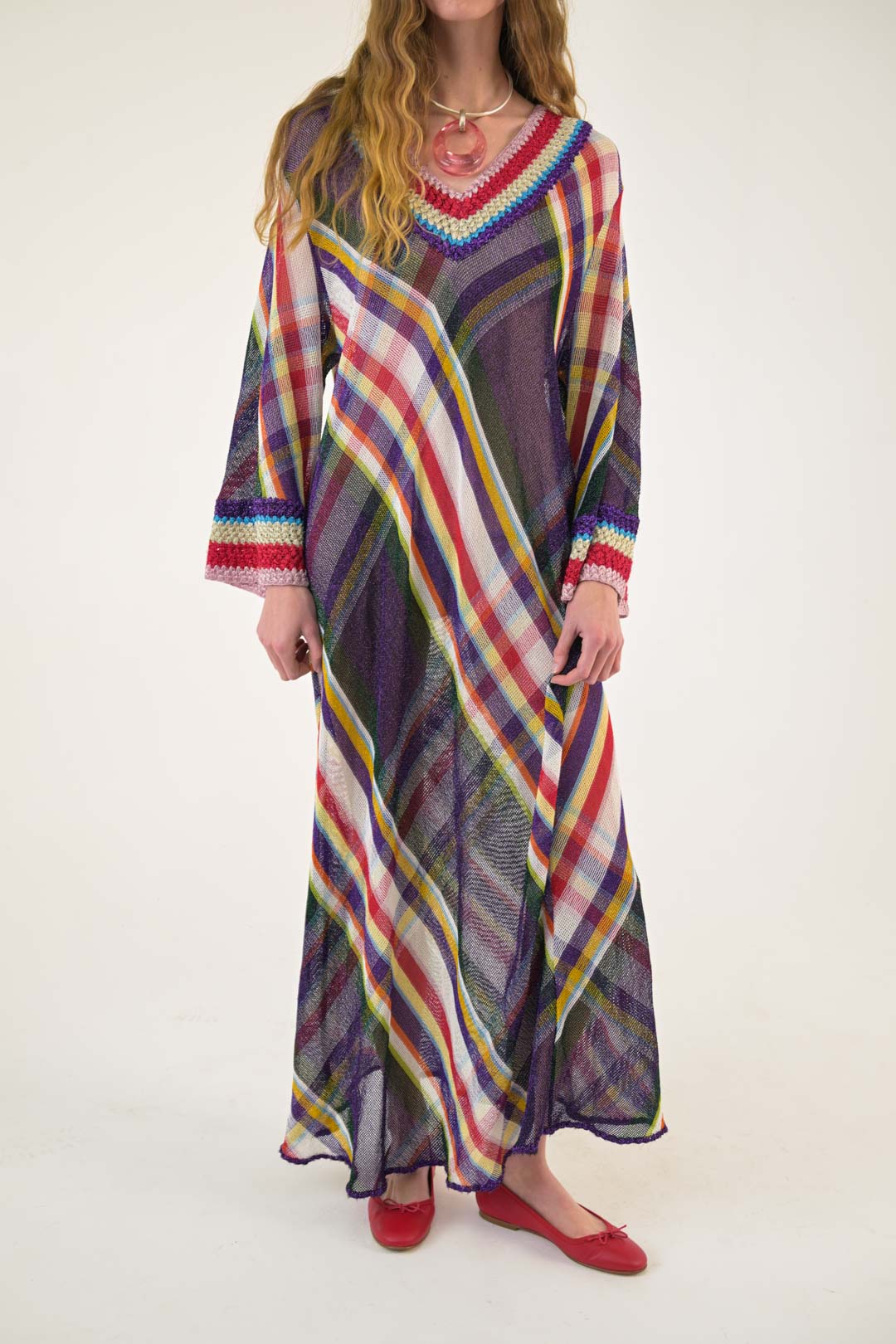 Missoni Lurex Crochet-Knit Caftan