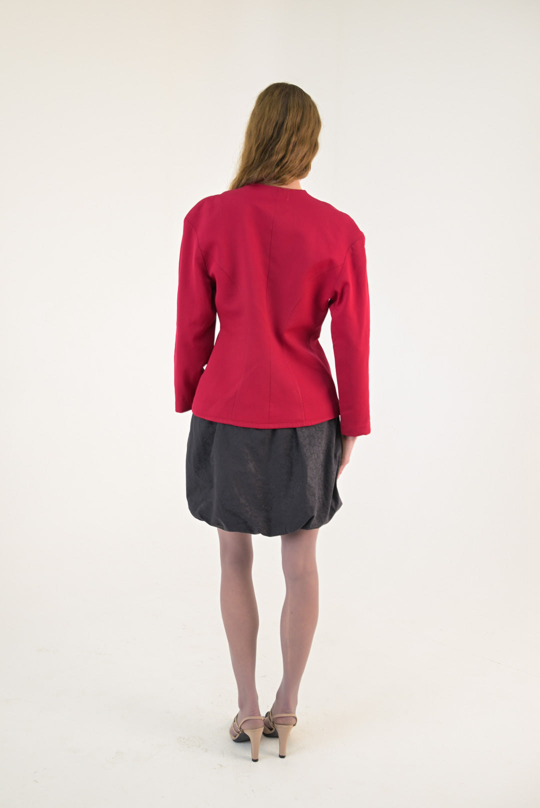 Giambattista Valli Raven Brocade Skirt
