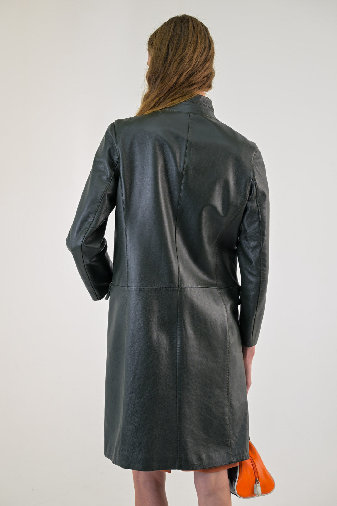Conbipel Moss Leather Coat