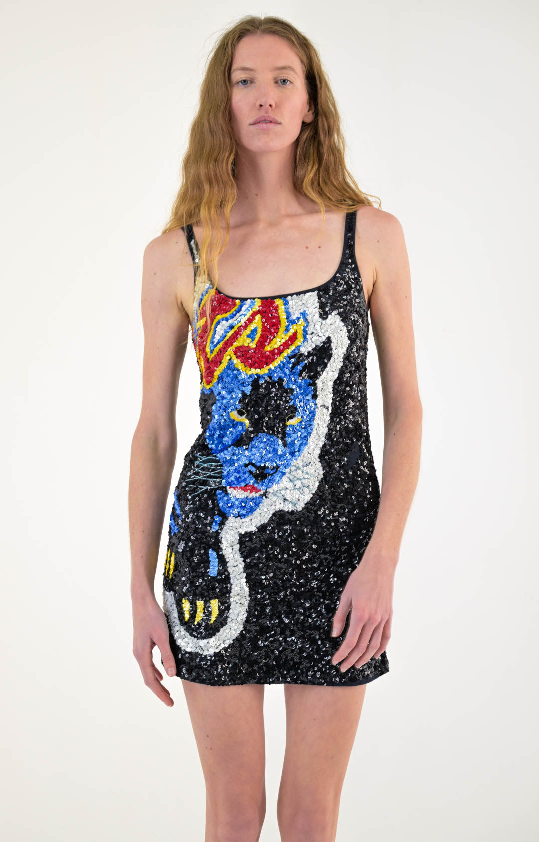 Miss Sixty Sequin Panther Dress