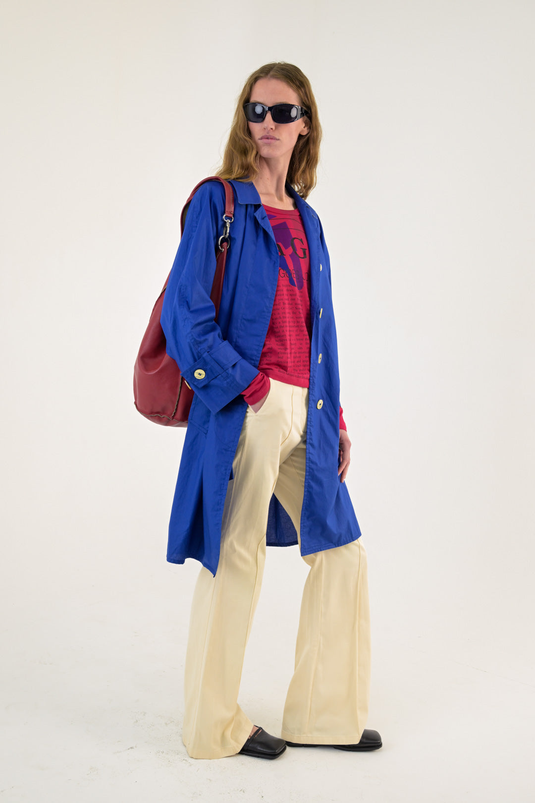 Burberry Royal Blue Trench Coat