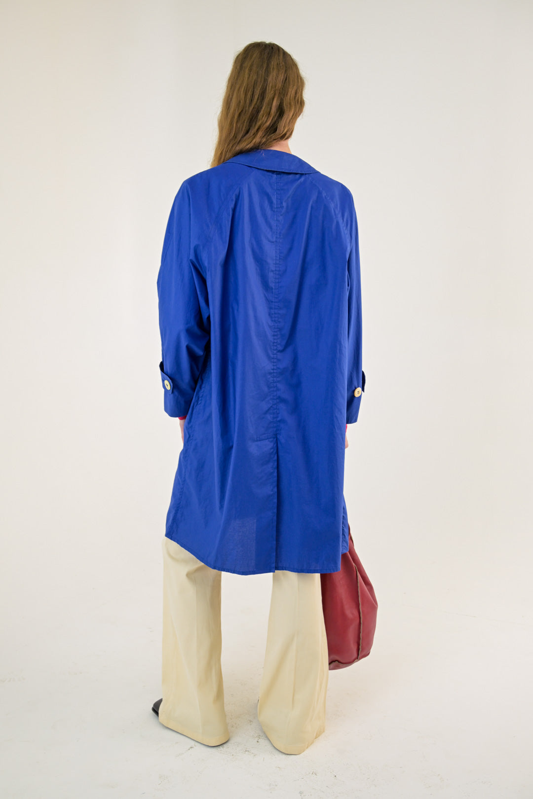 Burberry Royal Blue Trench Coat
