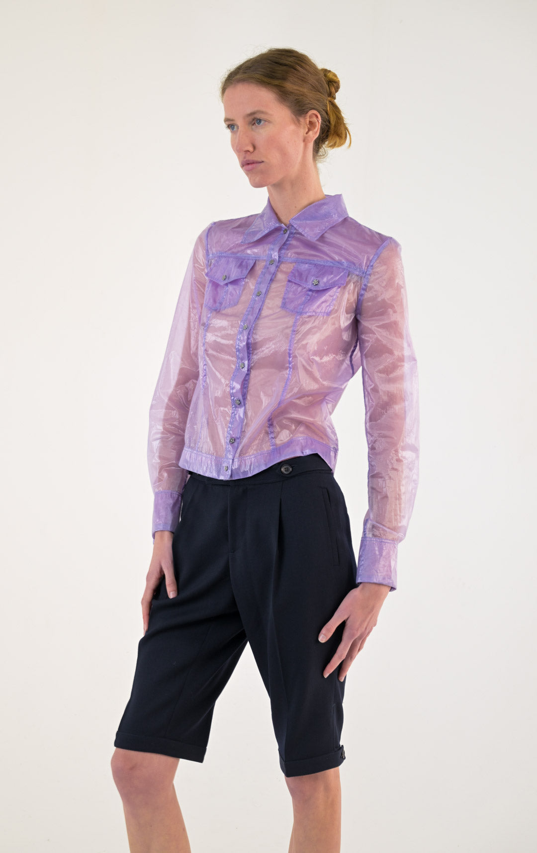 Mariella Burani Lilac Diaphanous Jacket