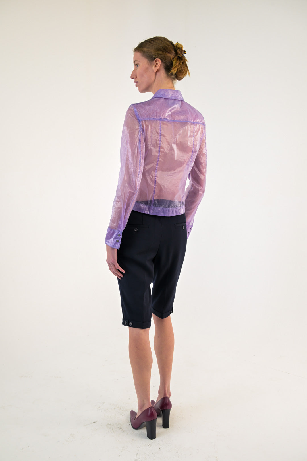 Mariella Burani Lilac Diaphanous Jacket