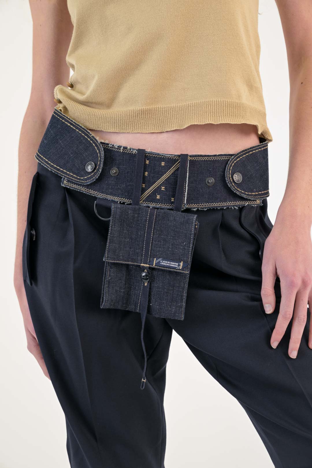 Marithe et Francois Girbaud Denim Pocket Belt