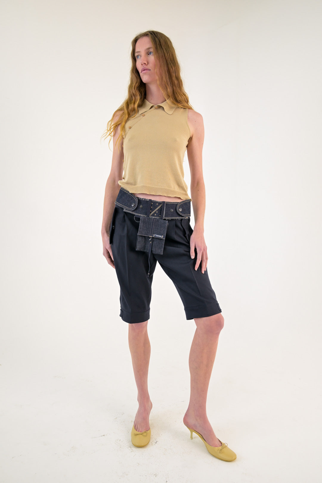 Marithe et Francois Girbaud Denim Pocket Belt