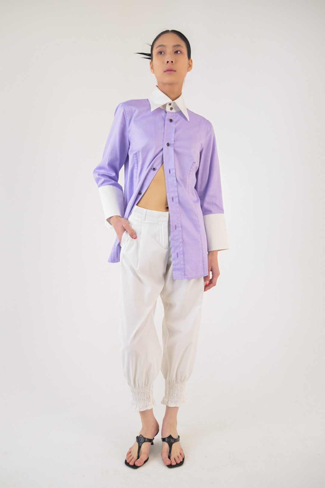 Dsquared² Lilac Bow Shirt