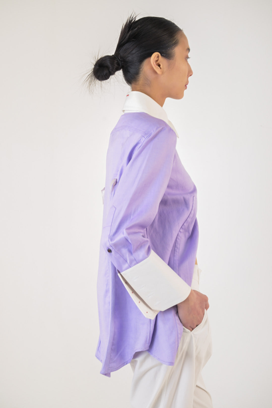 Dsquared² Lilac Bow Shirt