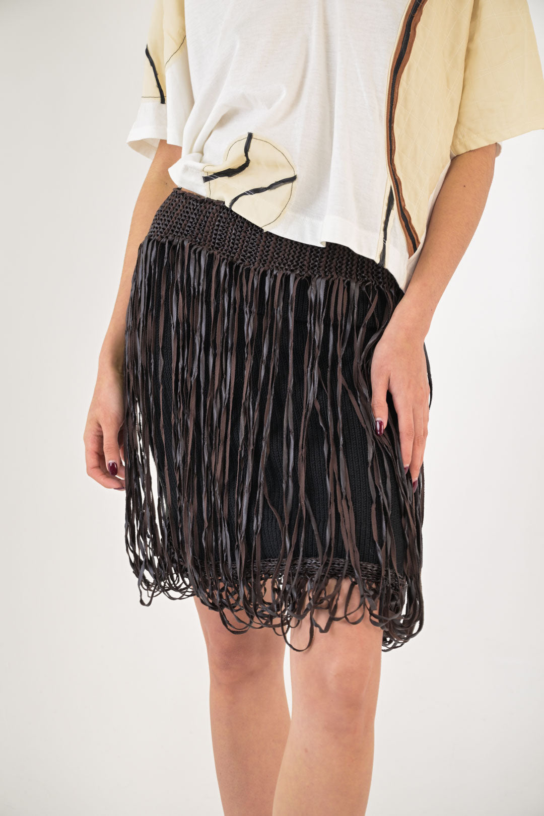 Manola Albertini Fringe Skirt