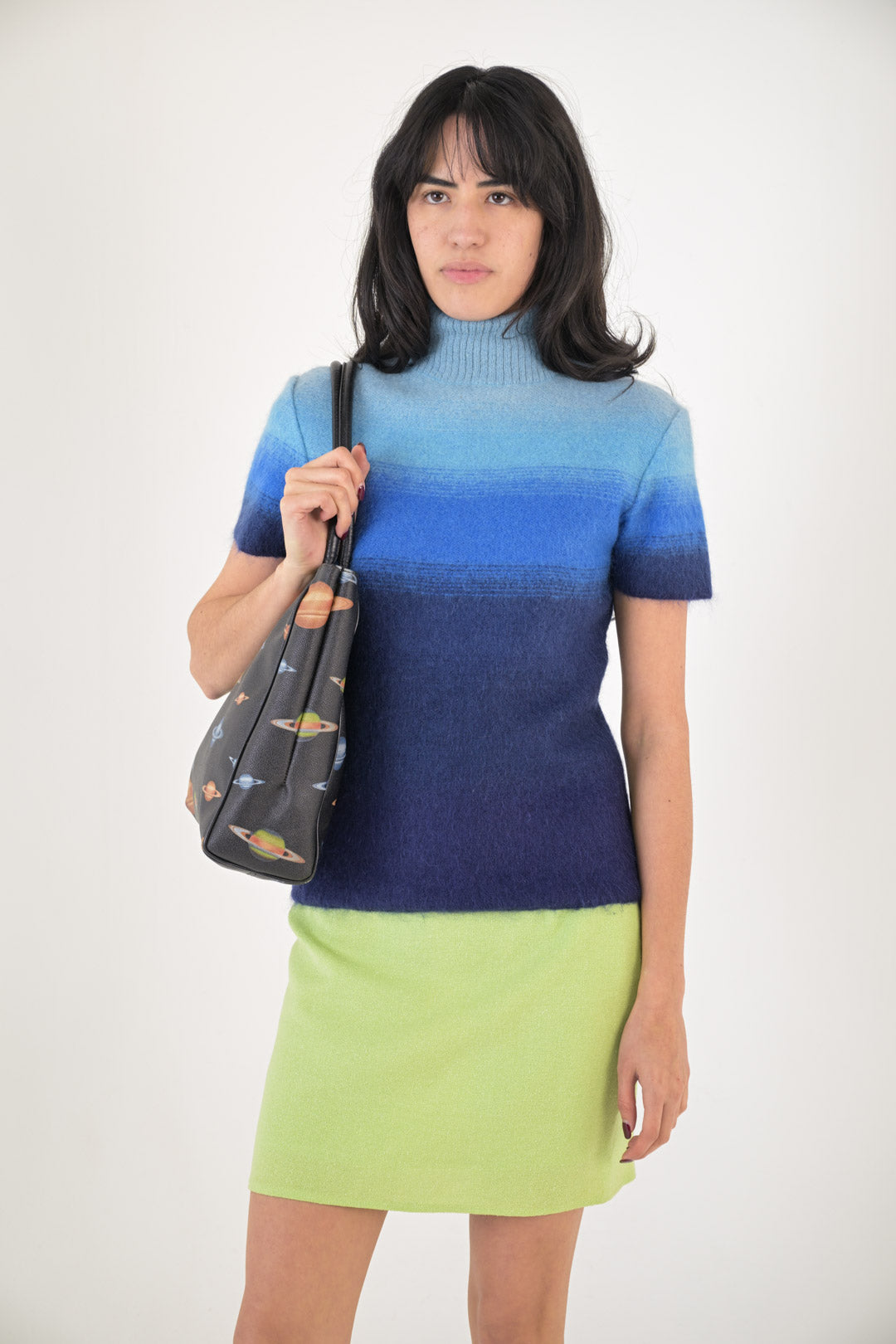 Moschino Honeydew Wool Skirt