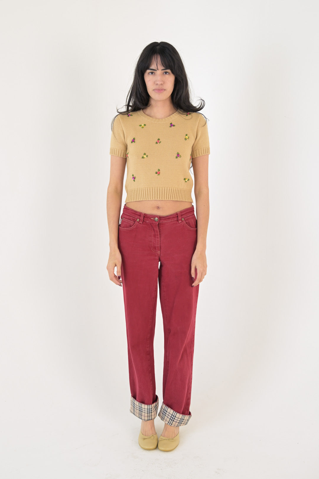 Dolce & Gabbana Biscuit Beaded Knit Top