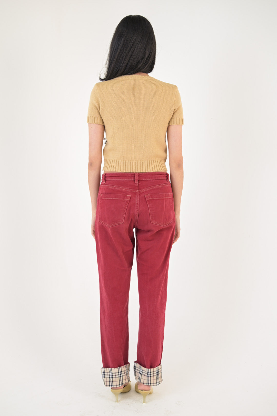 Burberry Garnet Check Pants