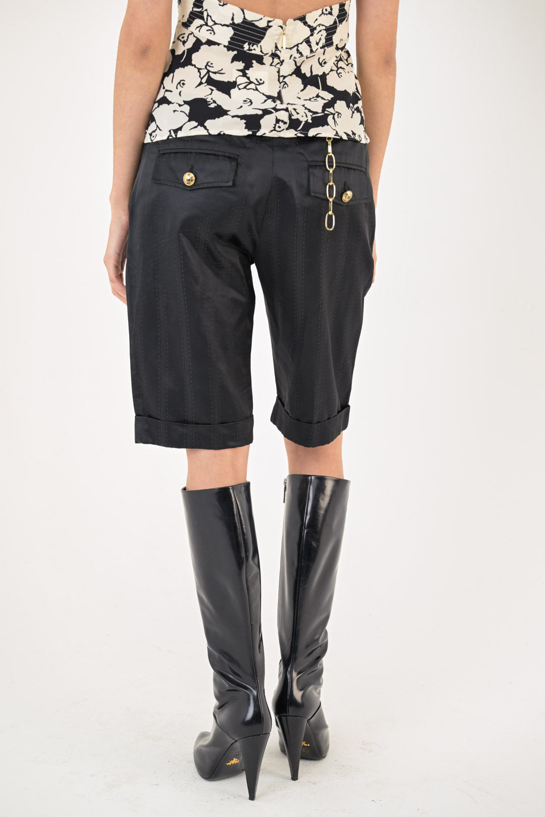 Roberto Cavalli Pinstripe Shorts