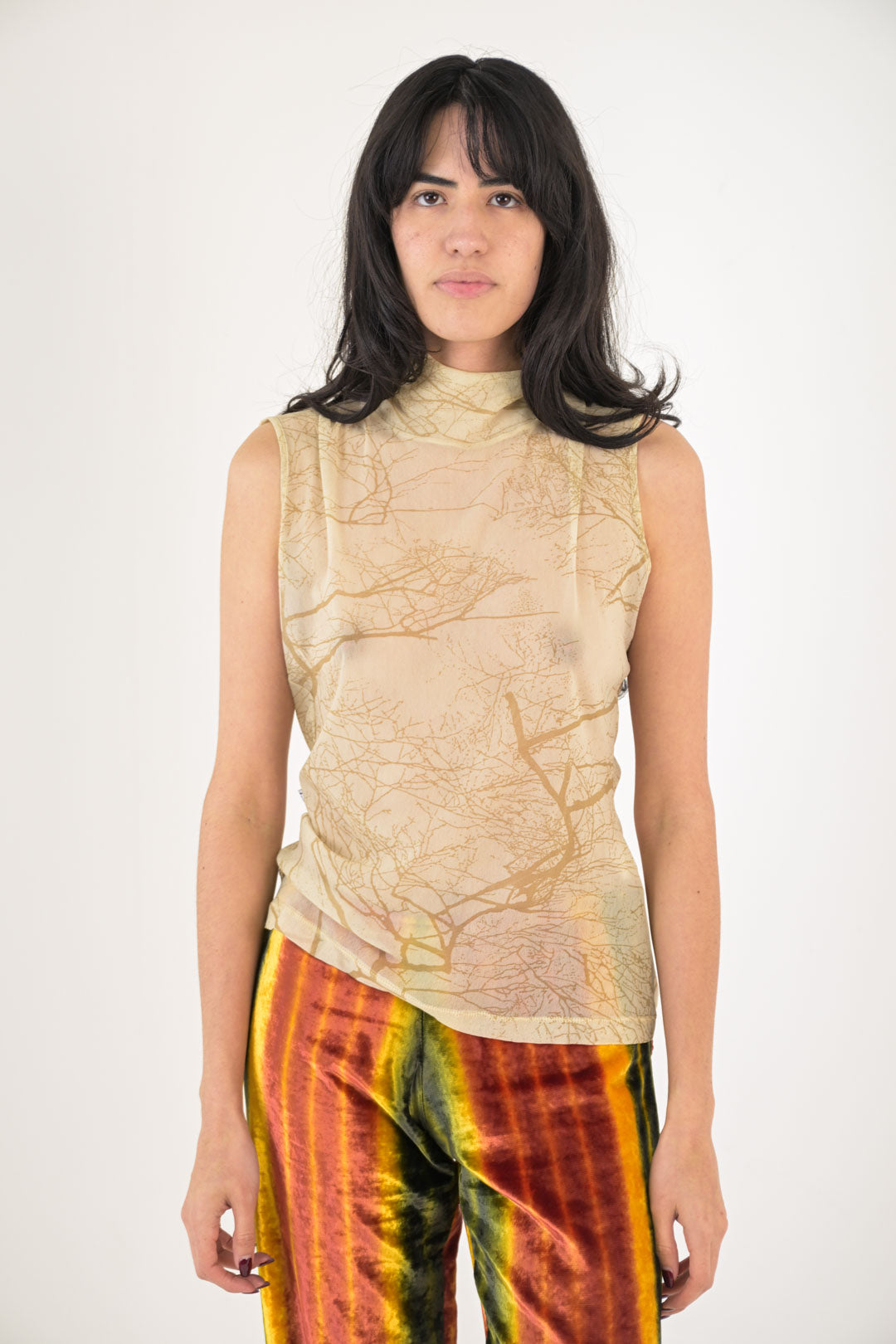 Roberto Cavalli Sheer Branch Top