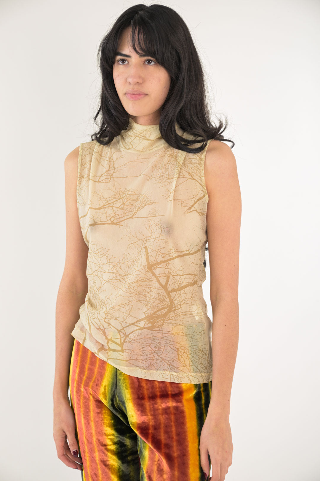 Roberto Cavalli Sheer Branch Top