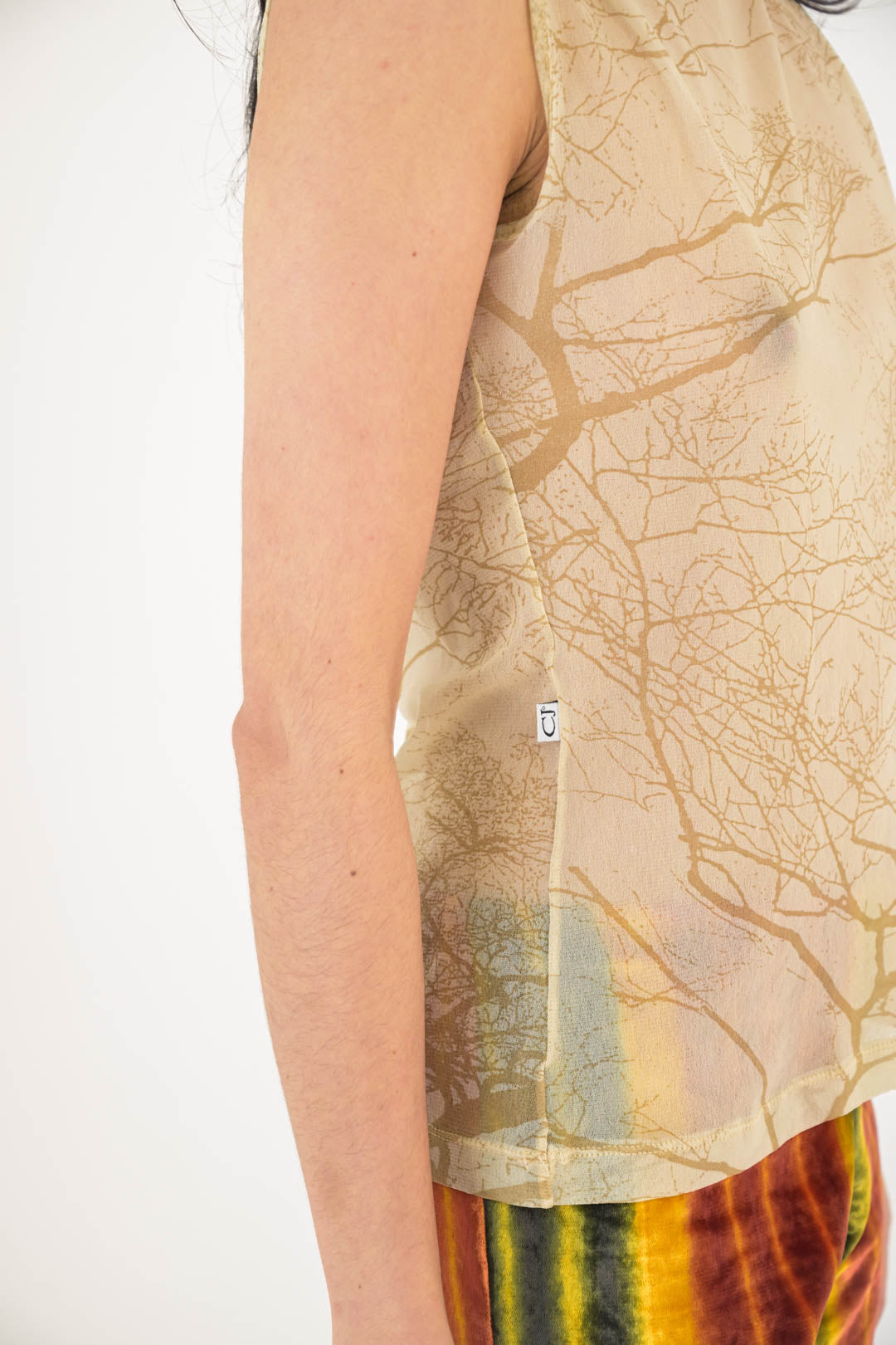 Roberto Cavalli Sheer Branch Top