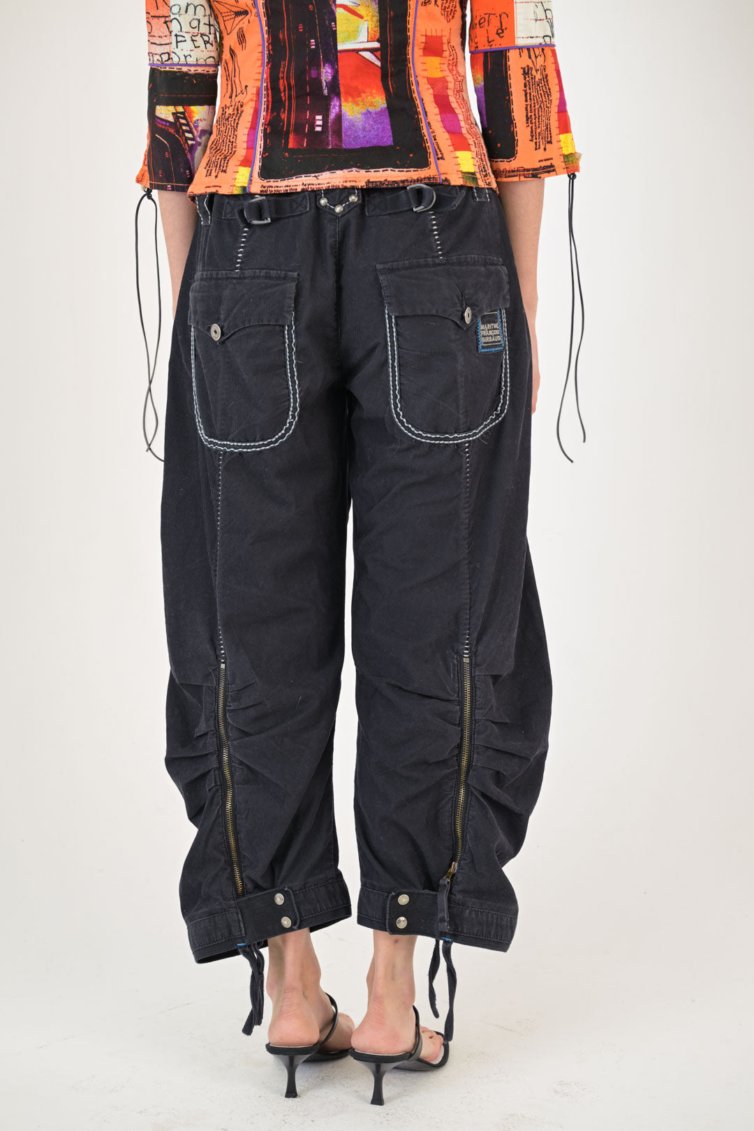 Marithé et François Girbaud Black Balloon Pants
