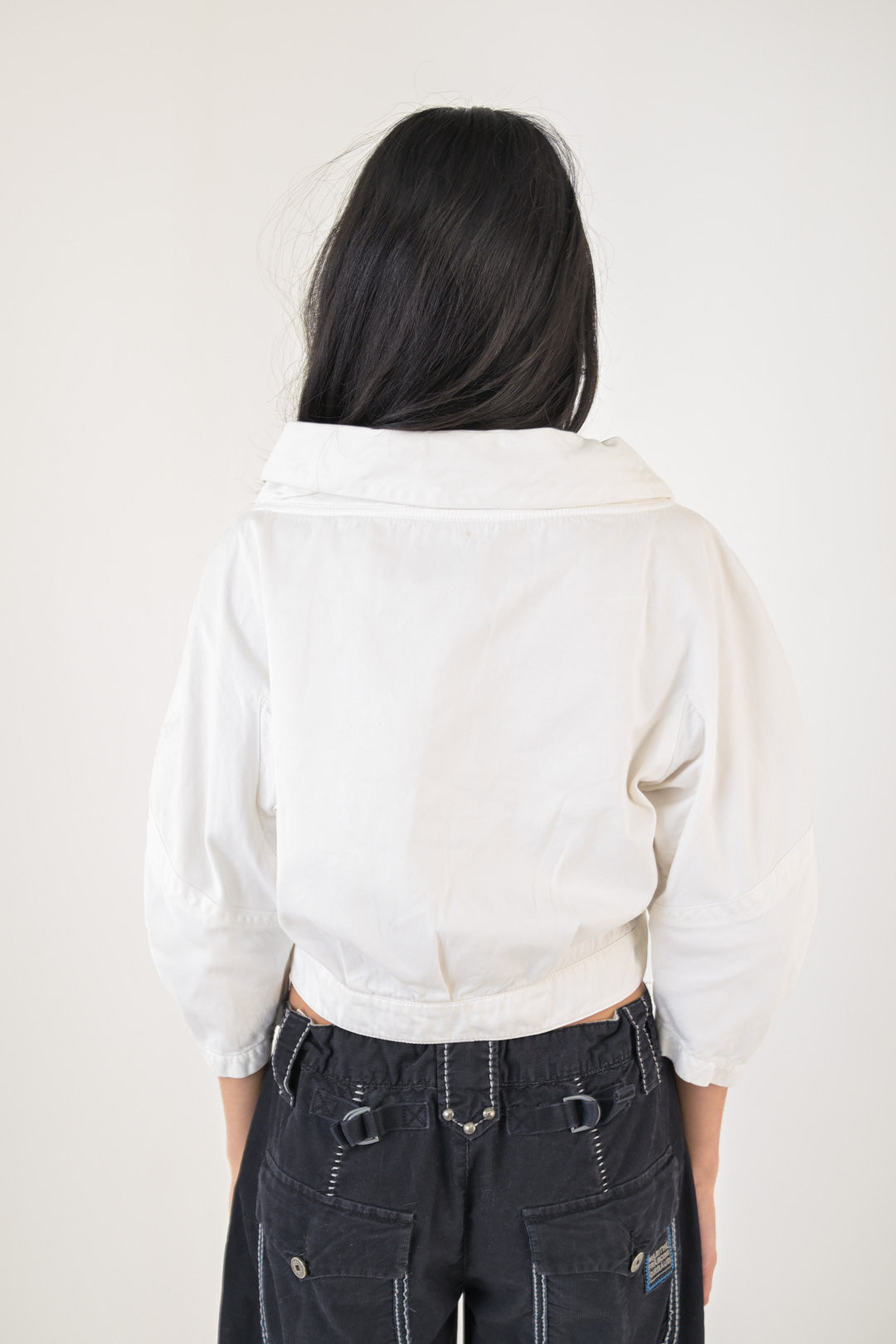 Thierry Mugler Bianco Cropped Jacket