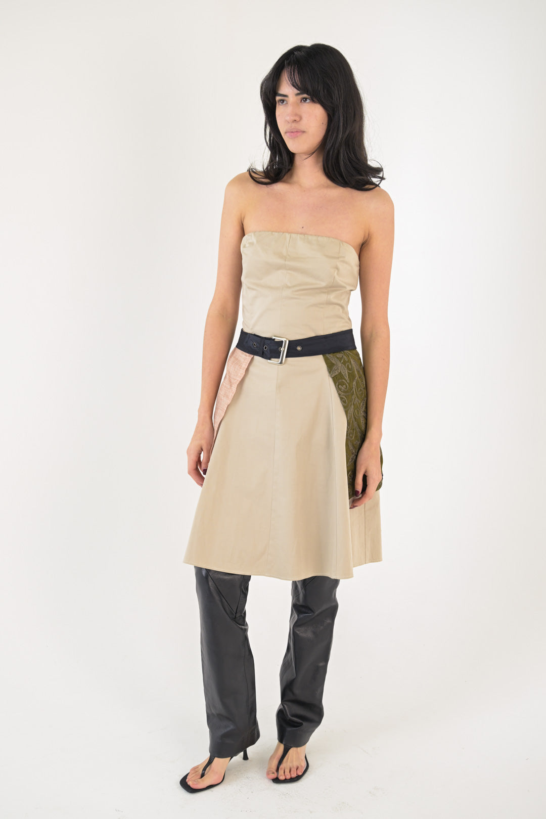Carla. G Stone Strapless Dress