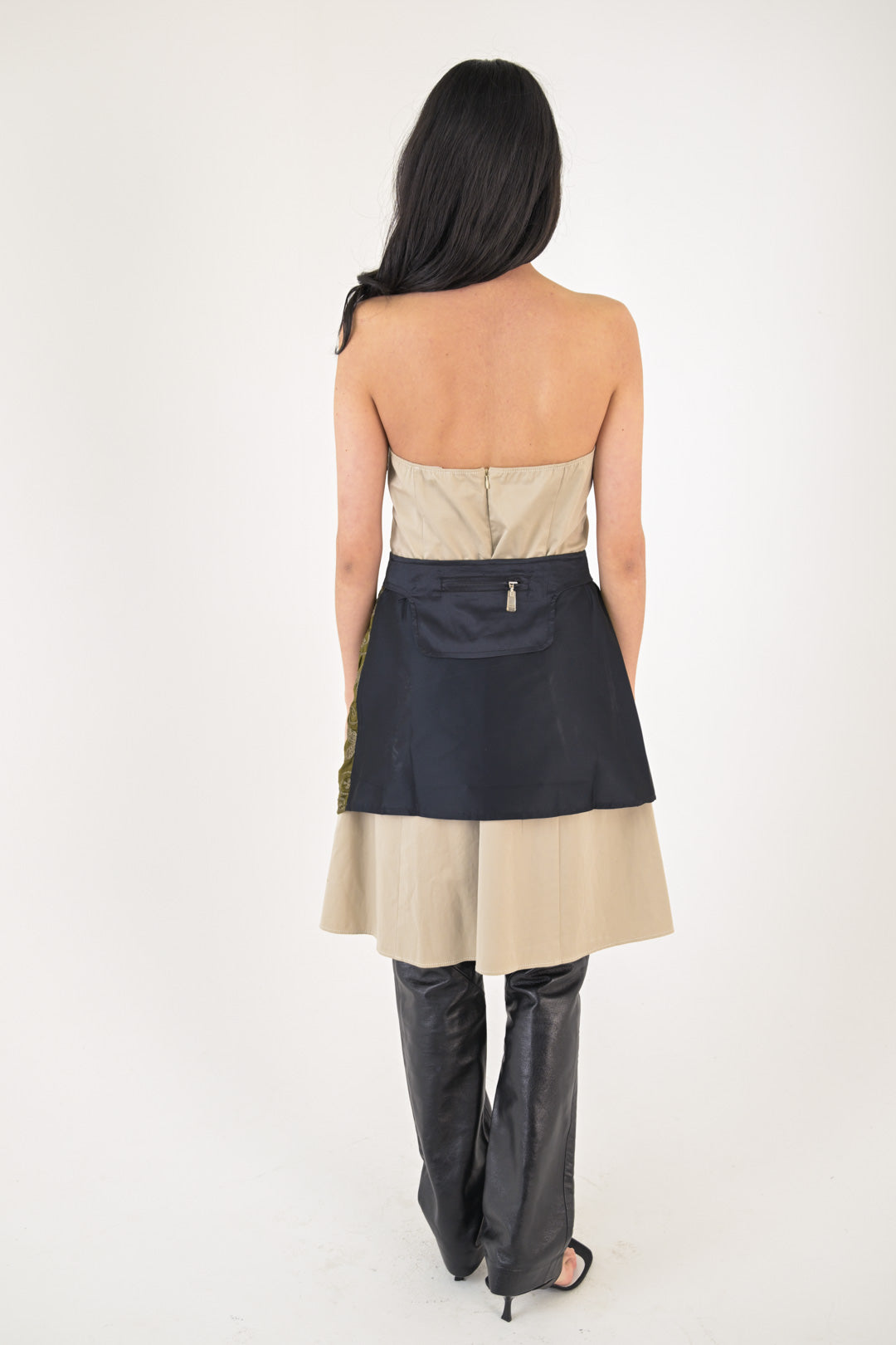 Carla. G Stone Strapless Dress