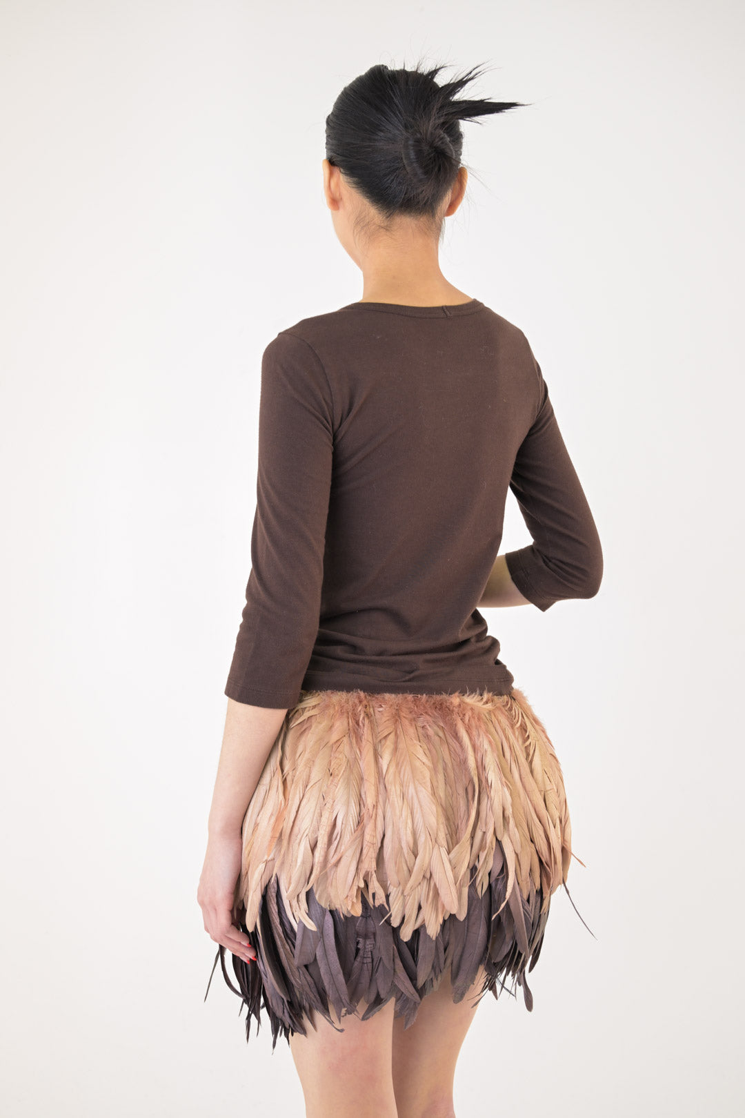 Fendi Espresso 3/4 Sleeve Top