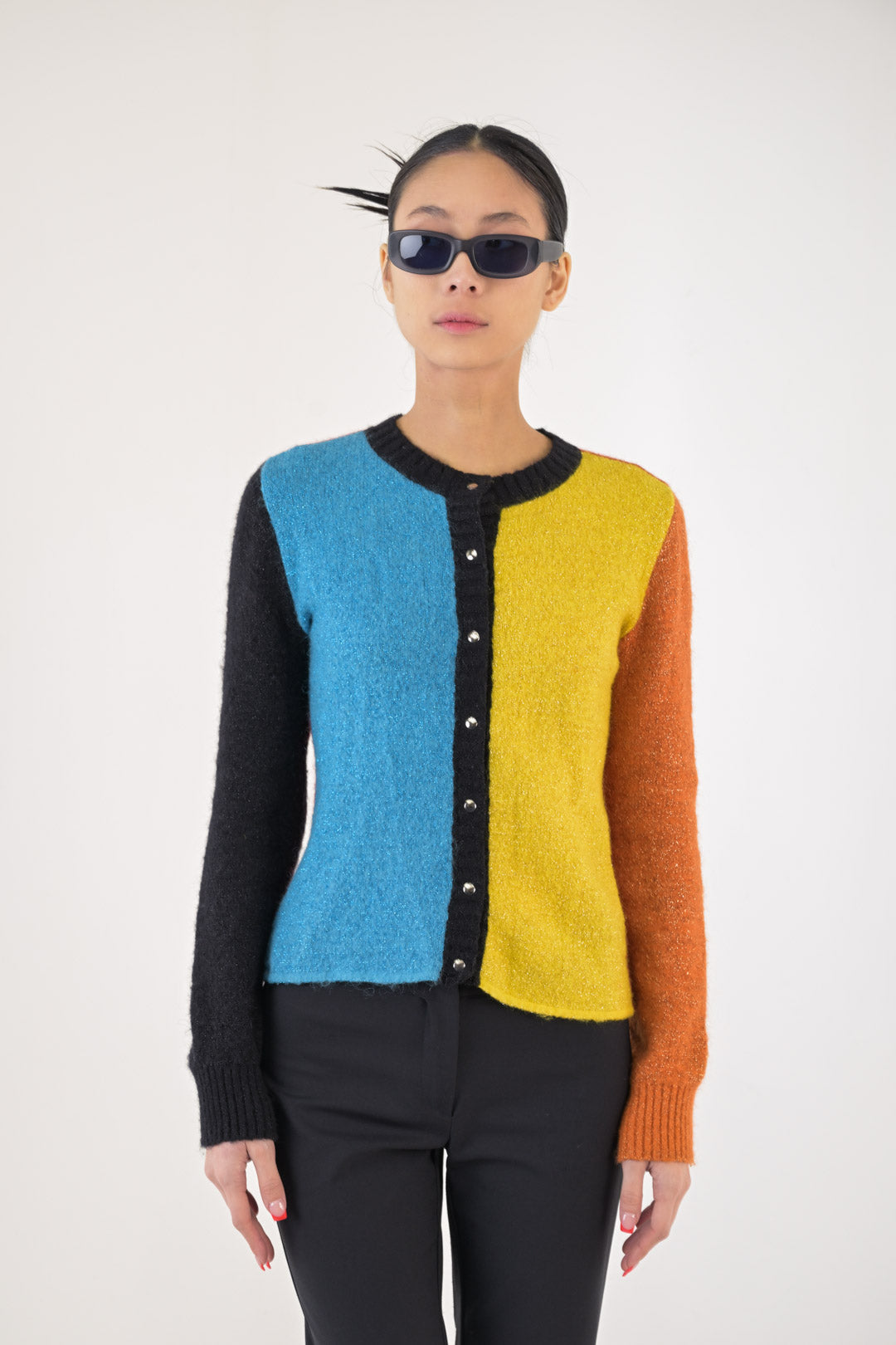 JC de Castelbajac Color Block Cardigan