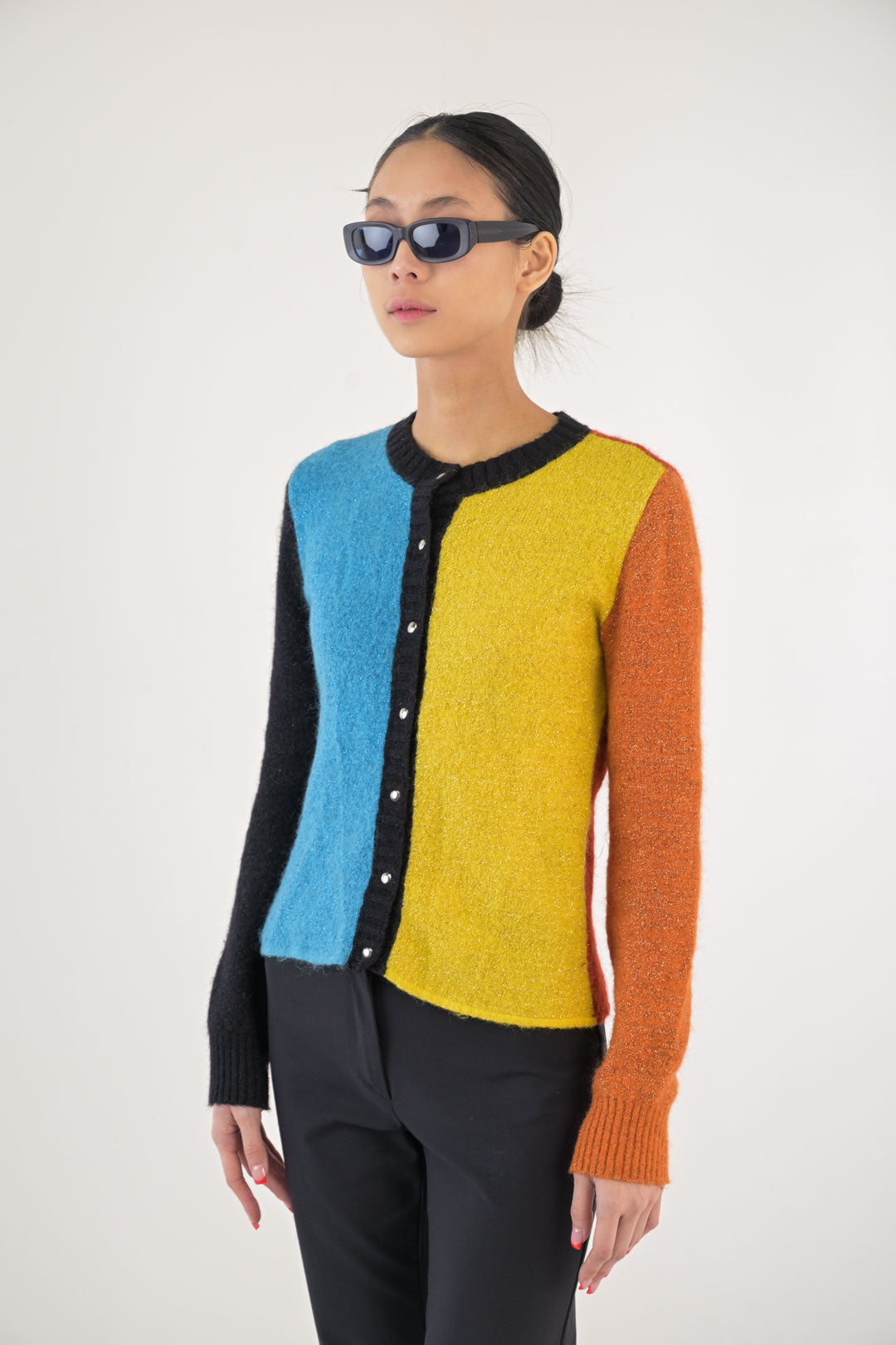 JC de Castelbajac Color Block Cardigan