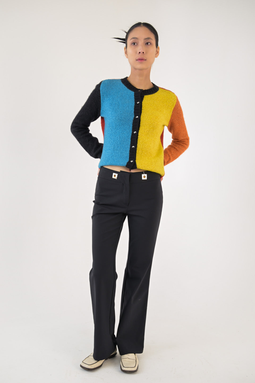JC de Castelbajac Color Block Cardigan