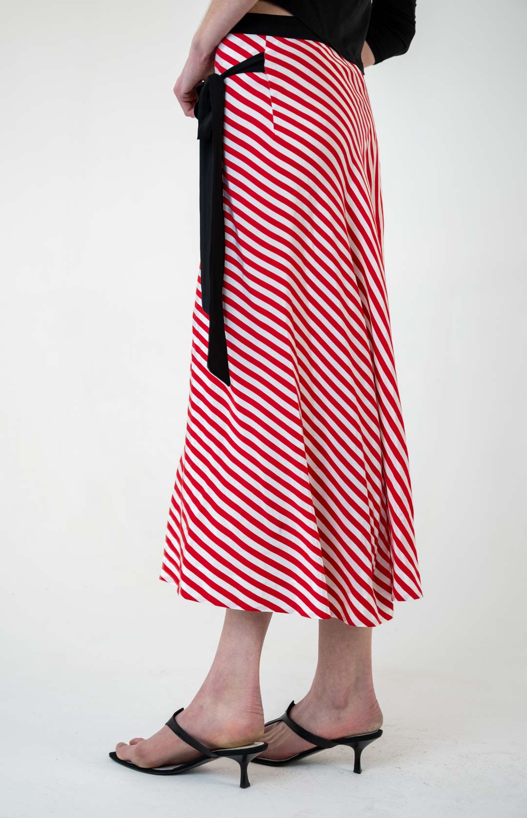 Gotha Candy Stripe Wrap Skirt