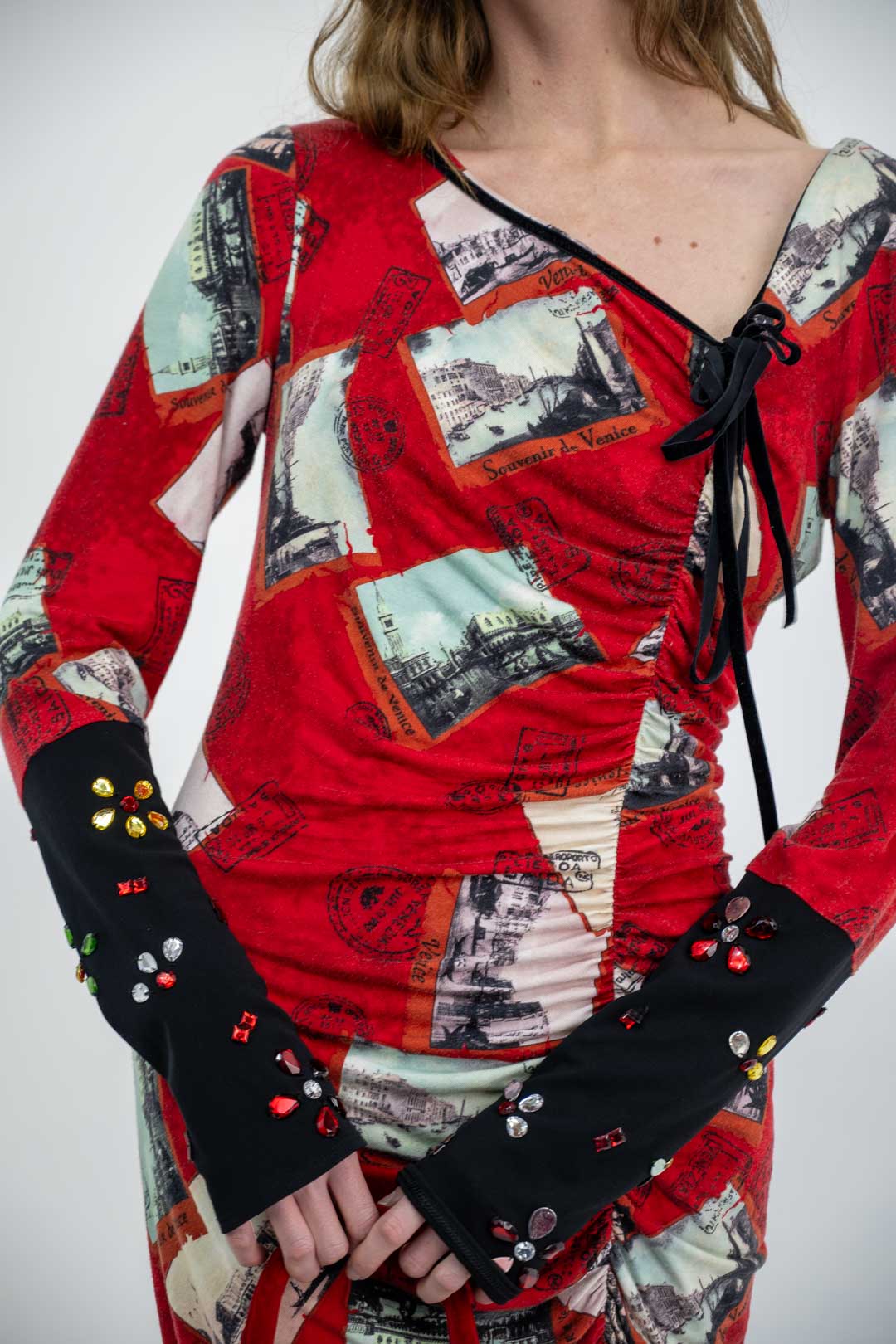 Mariella Burani Postcard Dress
