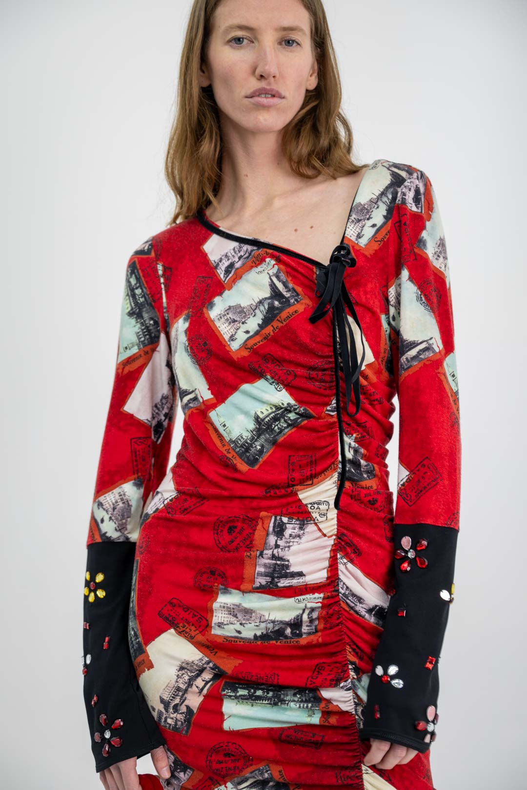Mariella Burani Postcard Dress