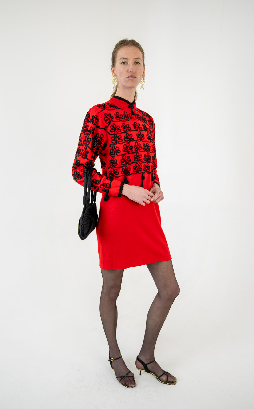 Roccobarocco Embroidered Tassel Dress