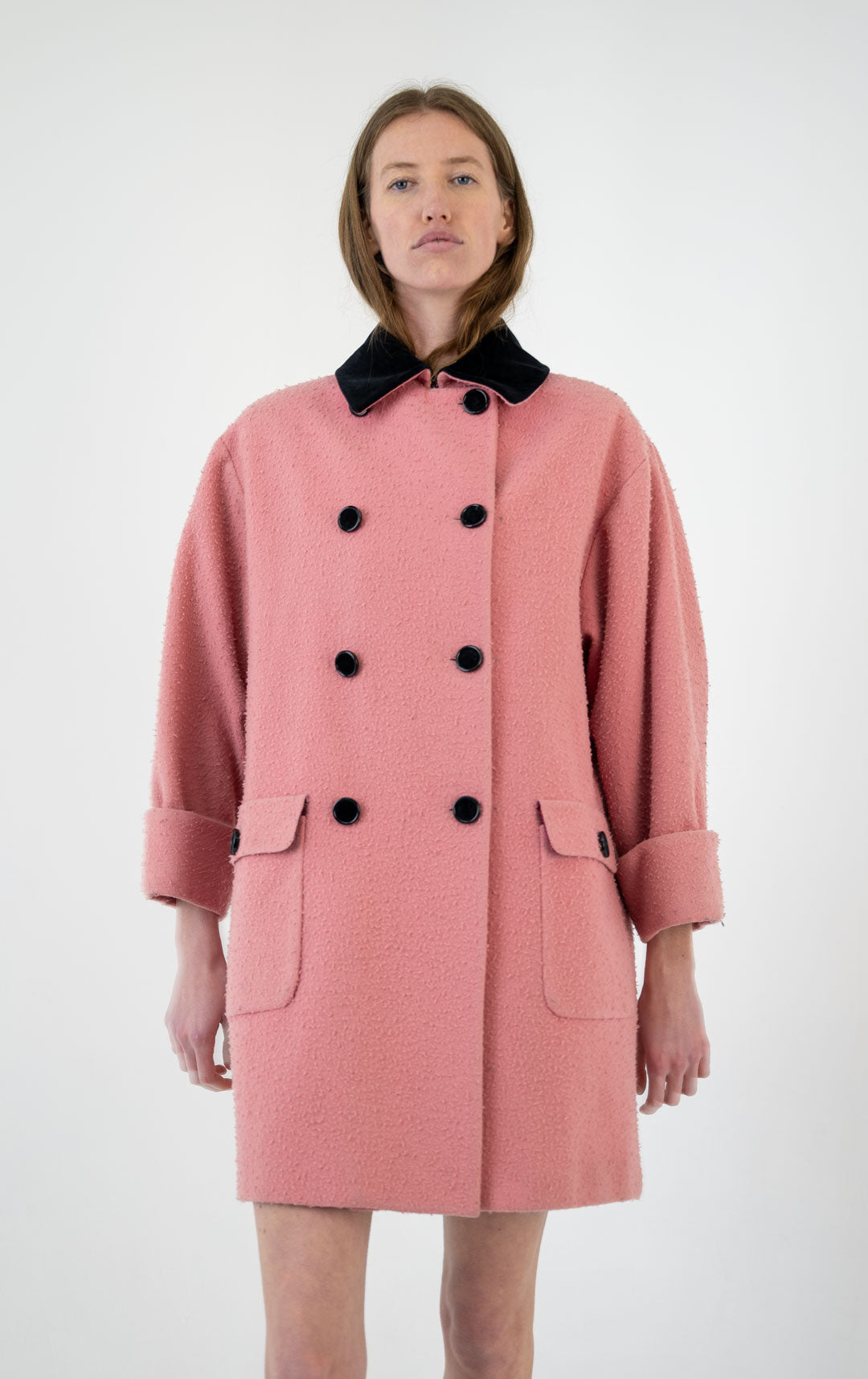 Valentino Peony Wool Peacoat