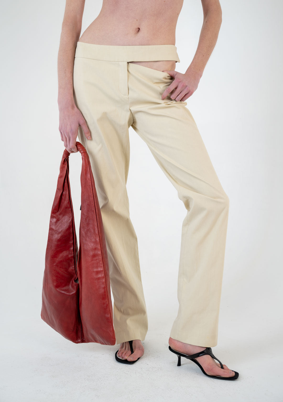 Angelo Marani Cream Trousers