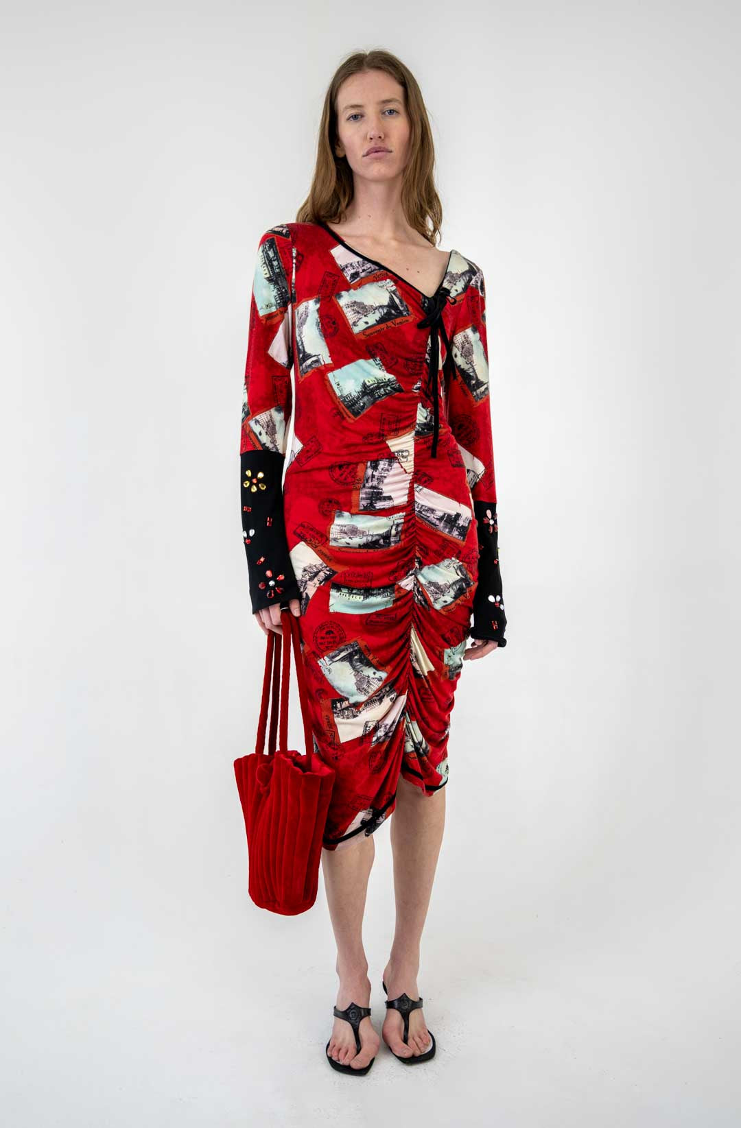 Mariella Burani Postcard Dress