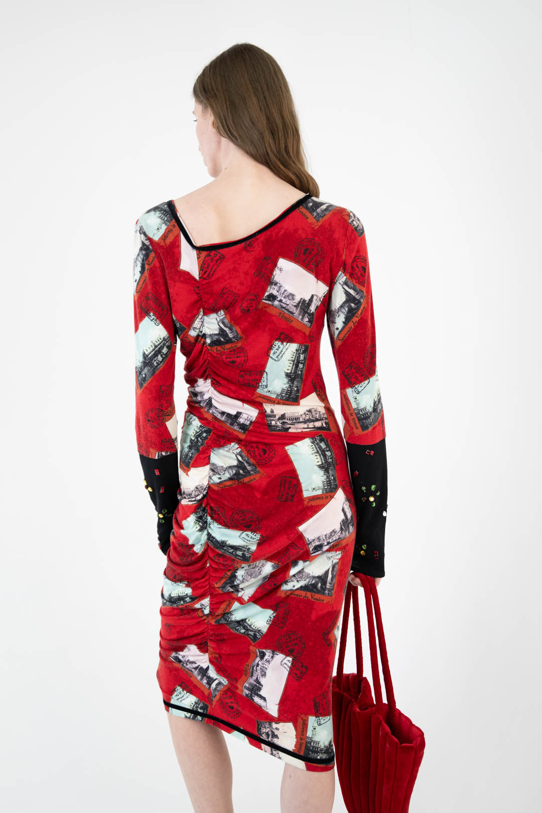 Mariella Burani Postcard Dress