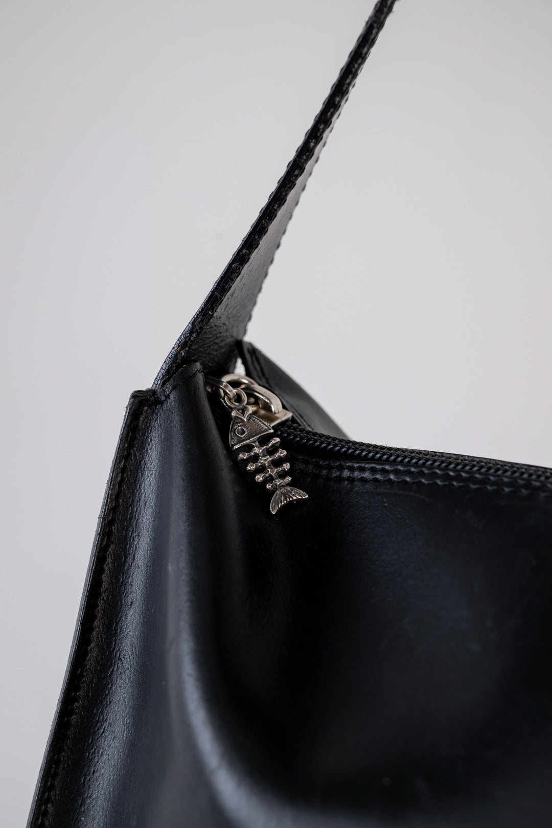 Blumarine Obsidian Leather Purse