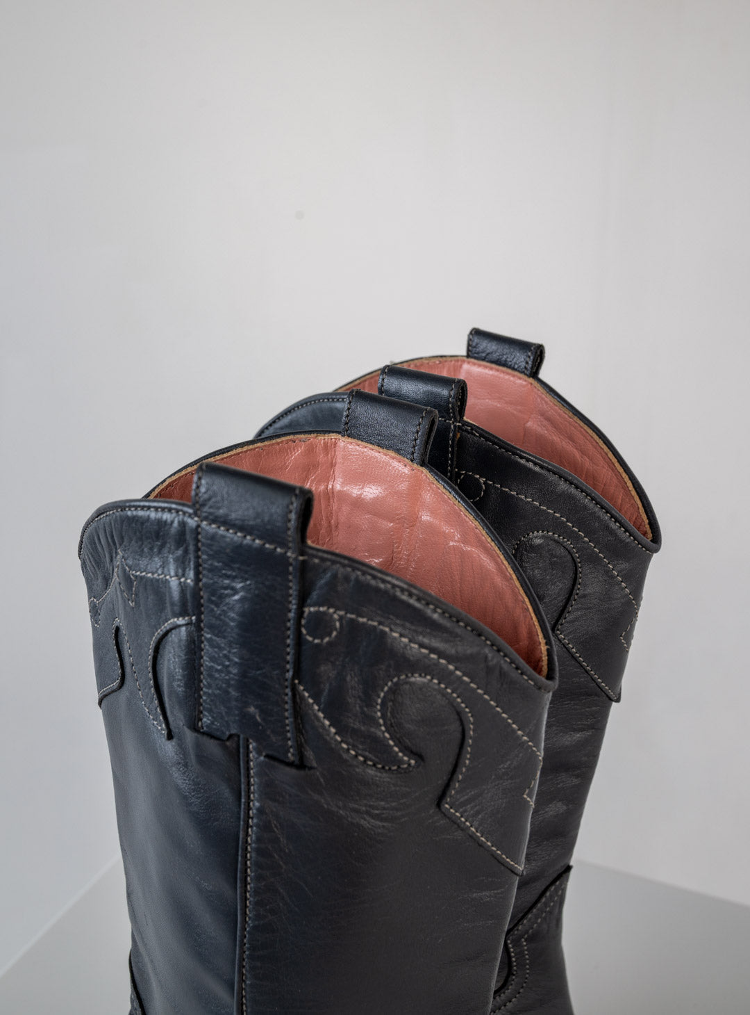 Franco Russo Leather Cowboy Boots (39)