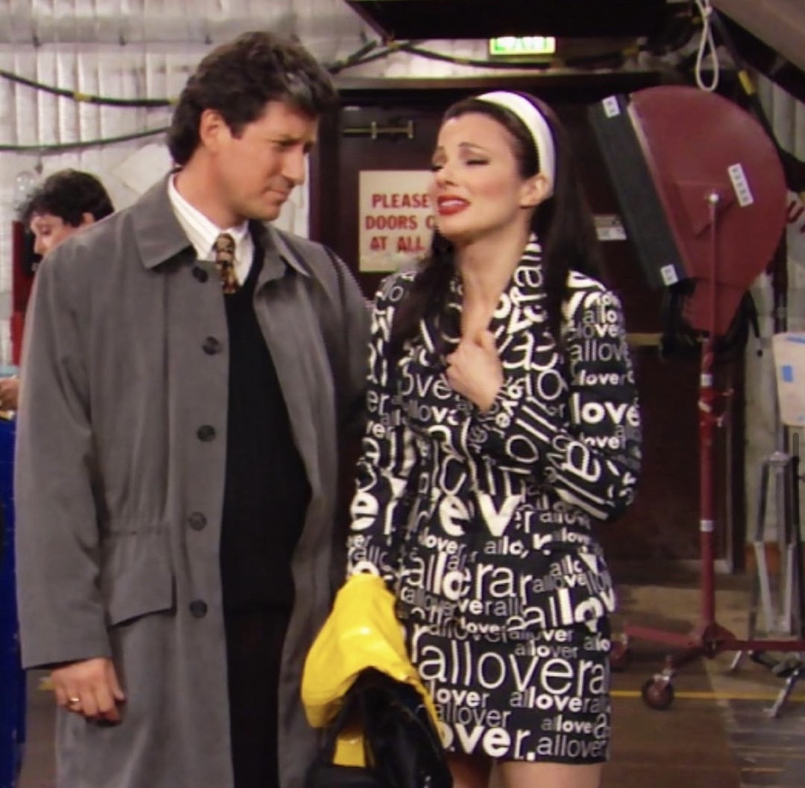 Moschino "Love All Over" Skirt Suit