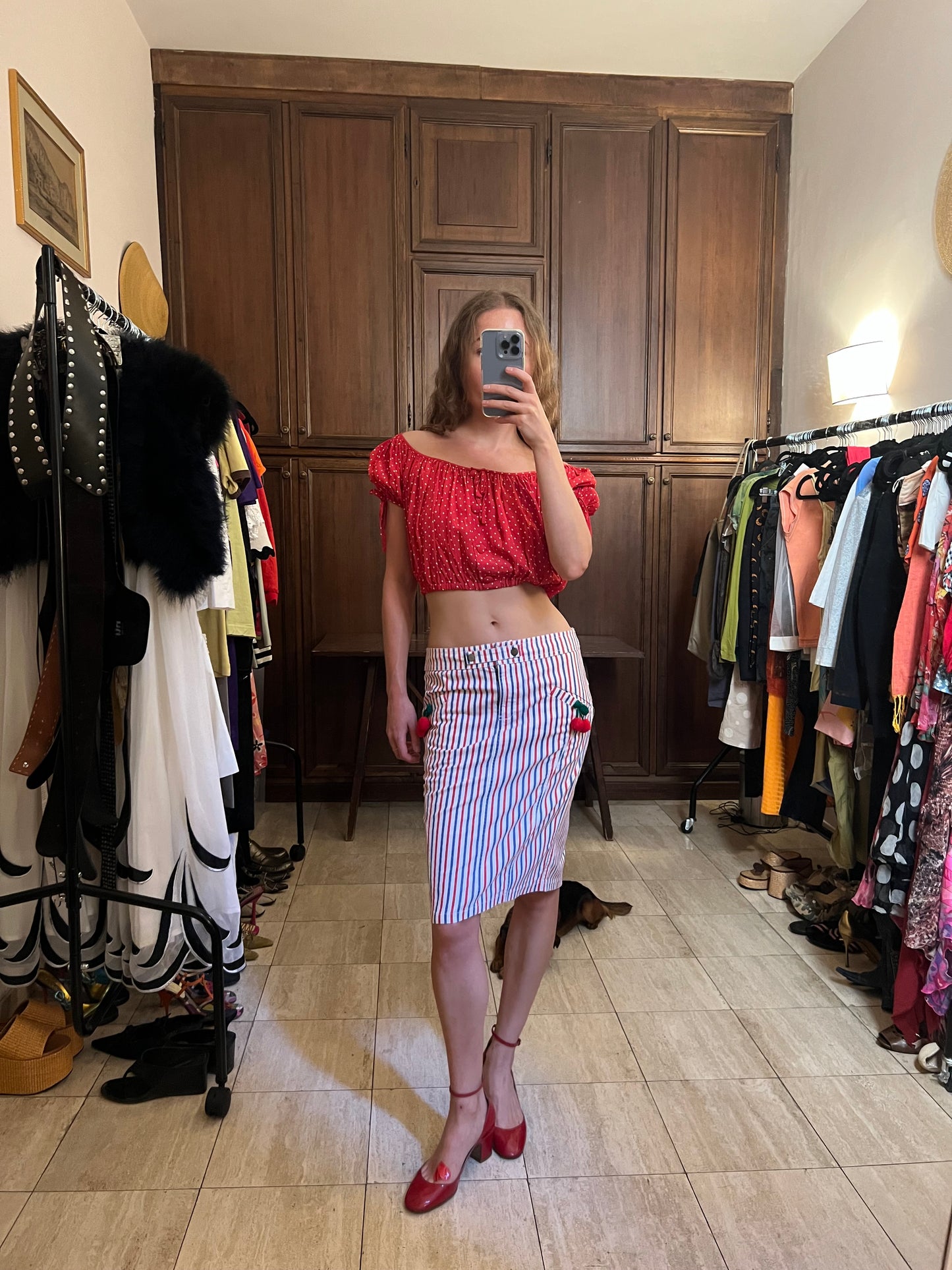 Moschino Polka Dot Blouse