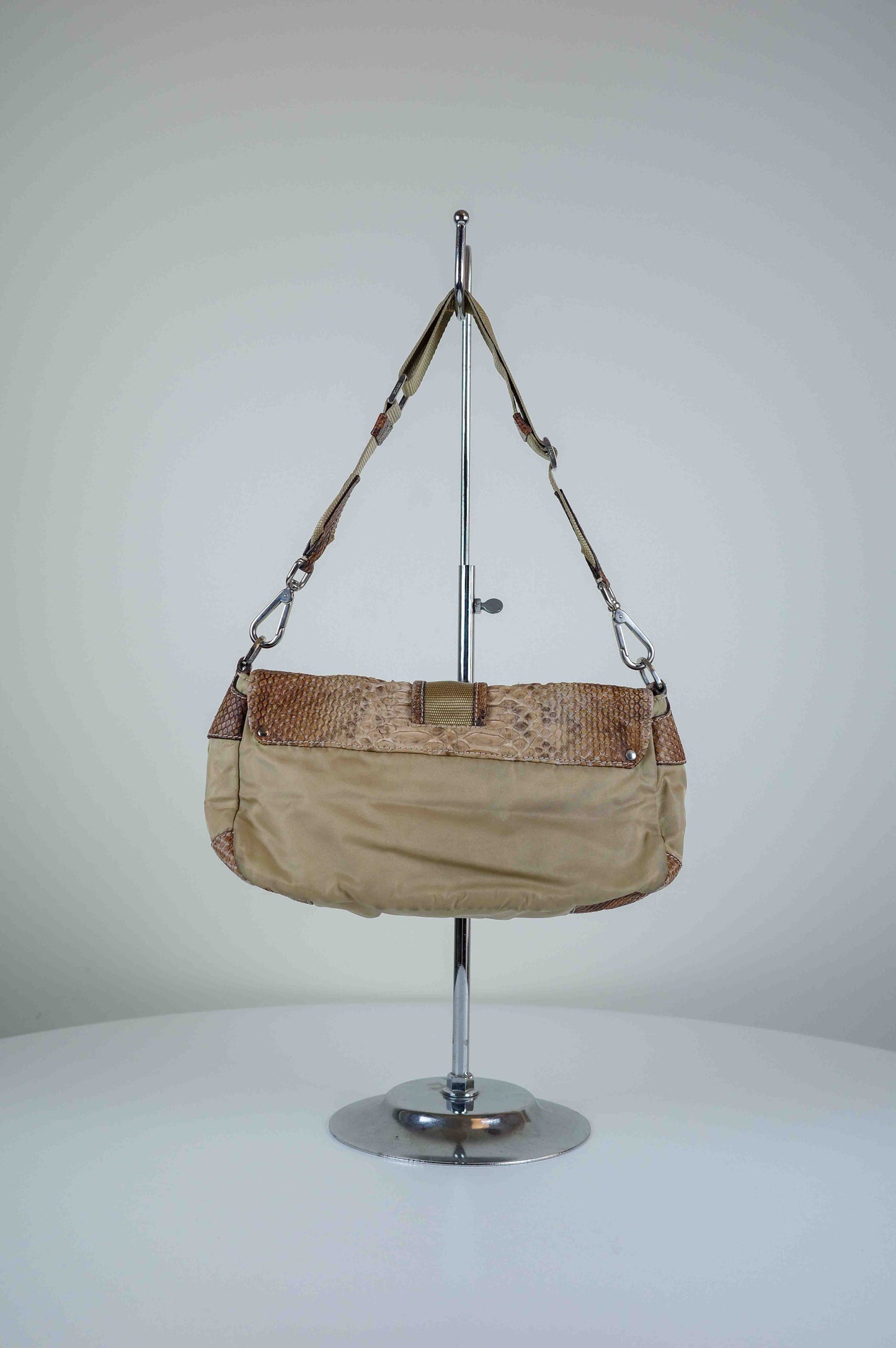 Prada Fawn Python Purse