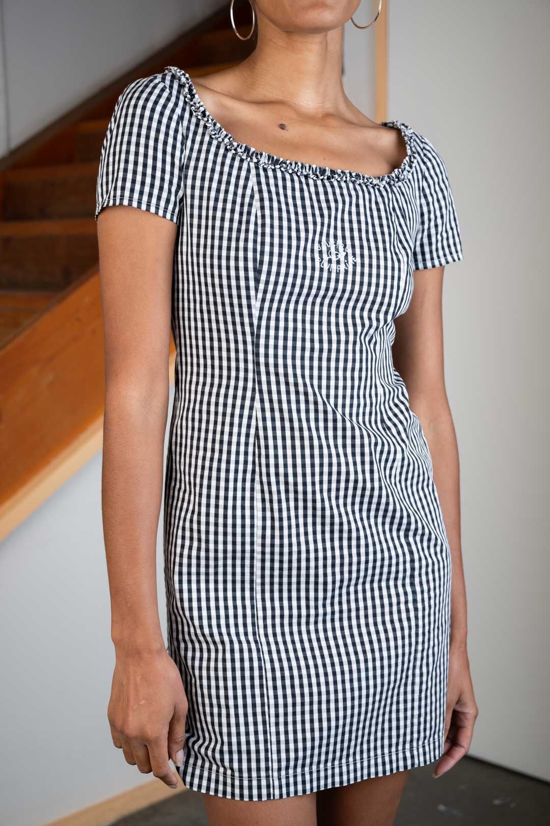 Blumarine Gingham Dress Magda Violet Blumarine Gingham Dress Magda Violet