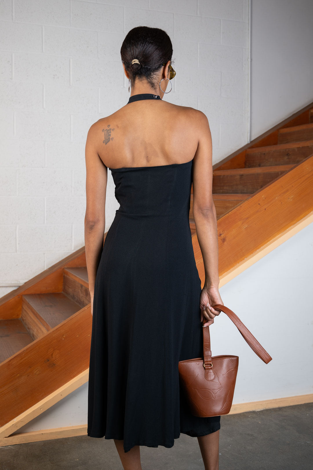 Laura Baigotti Toffee Leather Bucket Bag