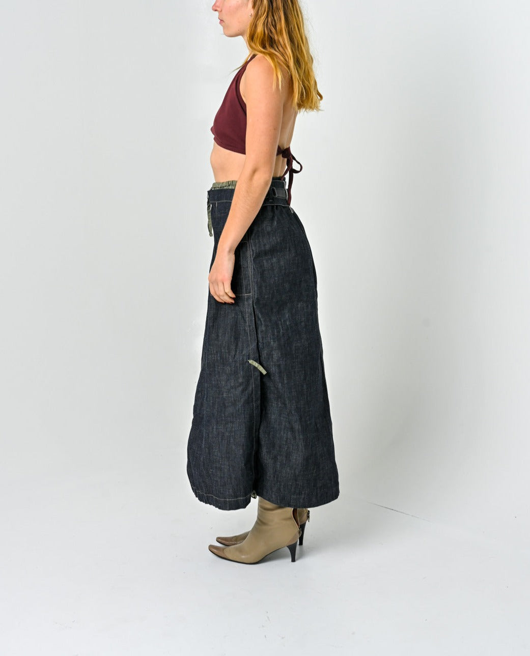 Marithé et François Girbaud Denim Utility Skirt