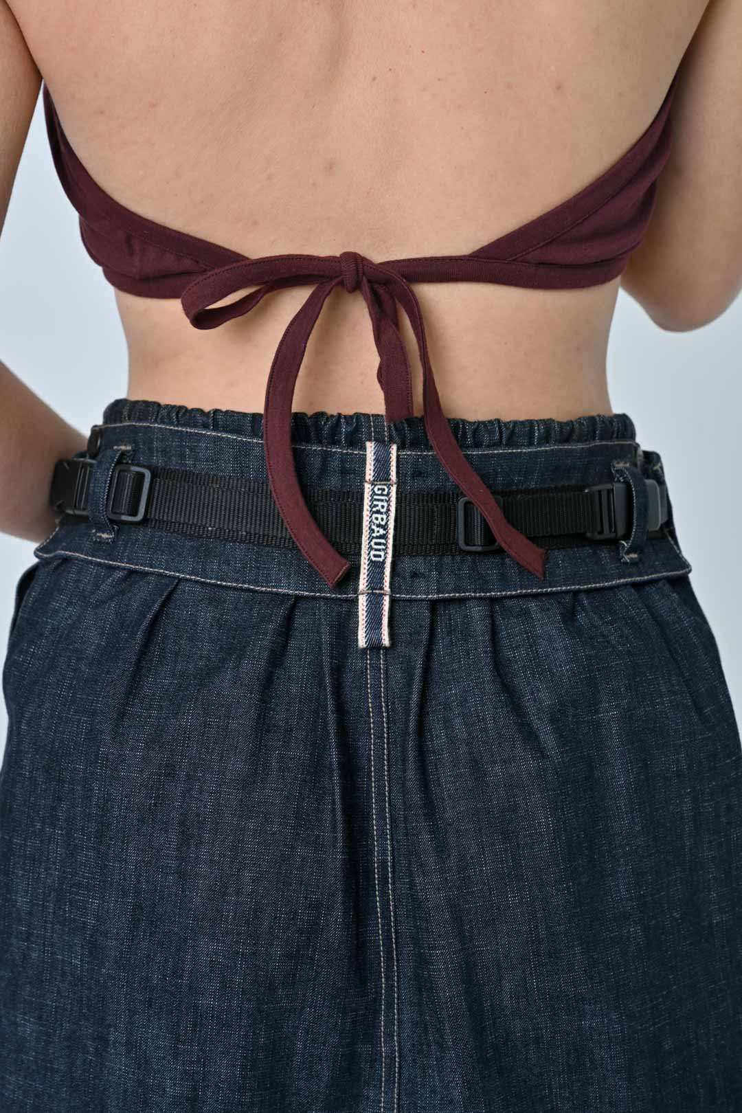 Marithé et François Girbaud Denim Utility Skirt