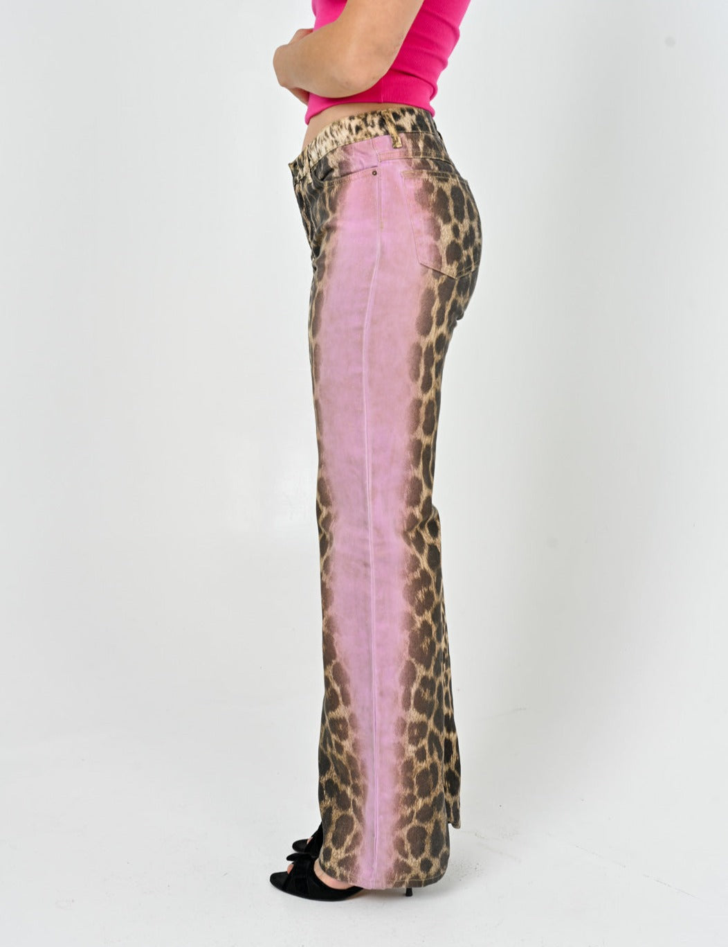 Just Cavalli Pink Cheetah Pants