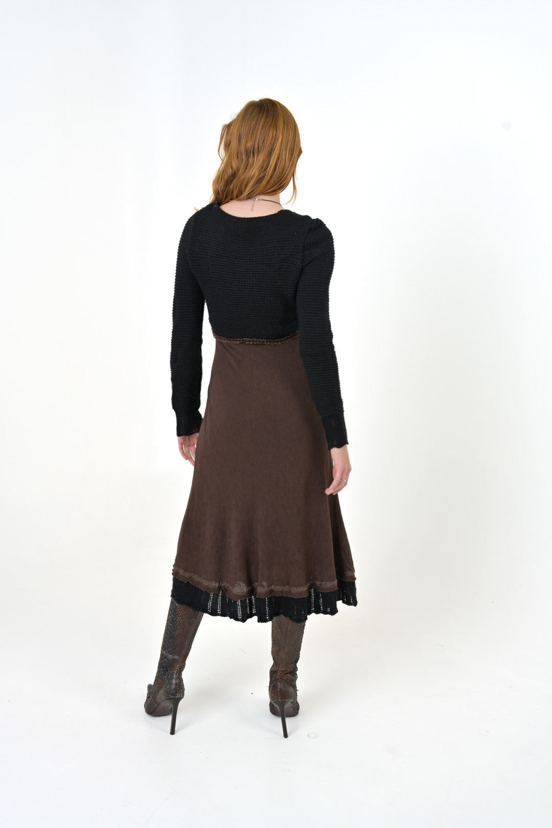 Wool Overlay Dress