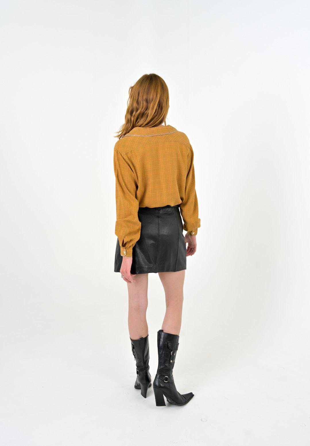 Fiorucci Houndstooth Prairie Blouse