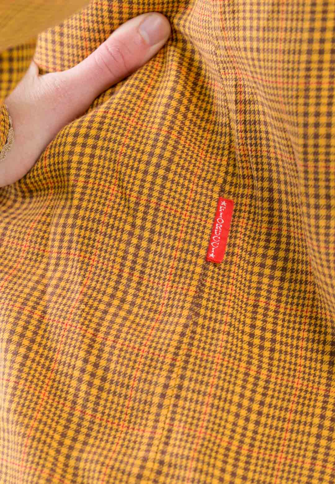 Fiorucci Houndstooth Prairie Blouse