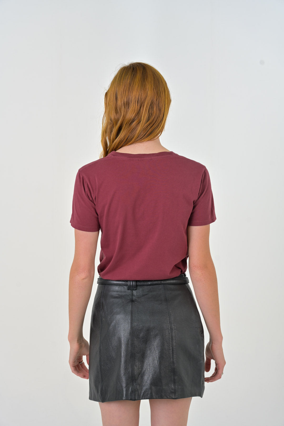 Leather Buckle Miniskirt